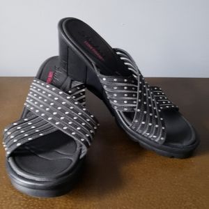 SKECHERS rhinestone wedge sandals 9